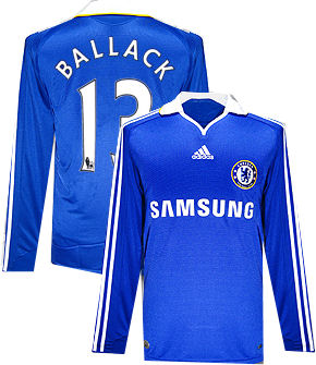 Adidas 08-09 Chelsea L/S home (Ballack 13)