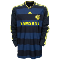 Chelsea Adidas 09-10 Chelsea L/S away shirt