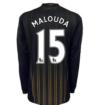 Chelsea Adidas 2010-11 Chelsea Long Sleeve Away Shirt (Malouda