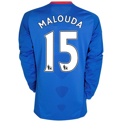Chelsea Adidas 2010-11 Chelsea Long Sleeve Home Shirt (Malouda