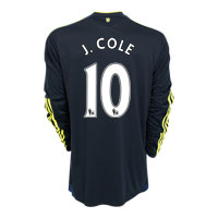 chelsea Away Shirt 2009/10 with J.Cole 10