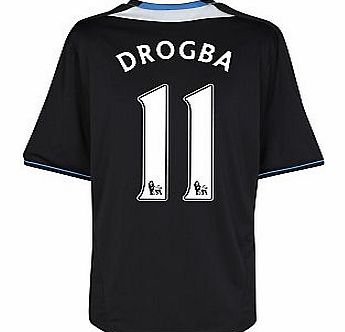 Chelsea Away Shirt Adidas 2011-12 Chelsea Away Football Shirt (Drogba 11)