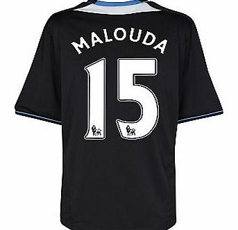 Chelsea Away Shirt Adidas 2011-12 Chelsea Away Football Shirt (Malouda 15)