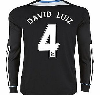 Chelsea Away Shirt Adidas 2011-12 Chelsea L/S Away Shirt (David Luiz 4)