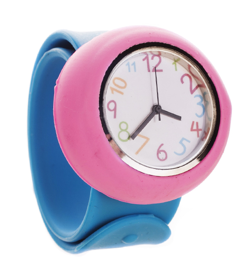 Retro Colours Analogue Slap Wrist Watch from