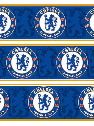 Chelsea FC Wallpaper Border and#39;Crestand39; Design