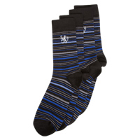 Pack of 2 Stripe Dress Socks - Black