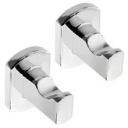 Wall Mounted Robe Hook, Twinpack