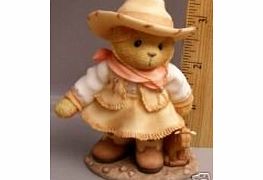 Cherished Teddies - Sierra - Cow girl - with toy cow figurine