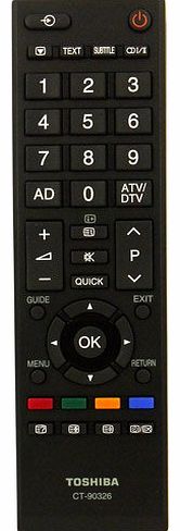 CHERRYPICKELECTRONICS *BRAND NEW* TOSHIBA REMOTE CONTROL FOR LCD TV MODELS 32AV834B * 32BV711B