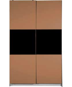 2 Door 1200mm Wardrobe - Walnut Effect