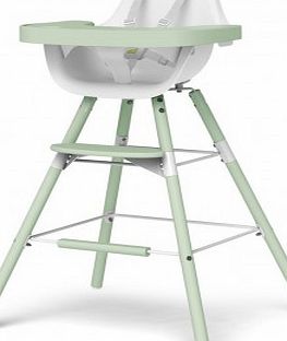 Evolu transforming high chair - white/almond