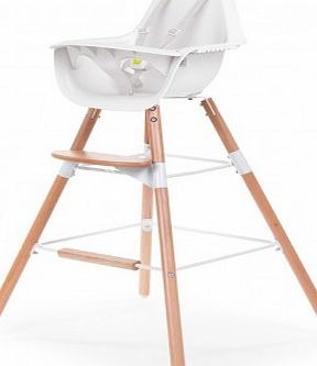 Childwood Evolu transforming high chair - white/natural