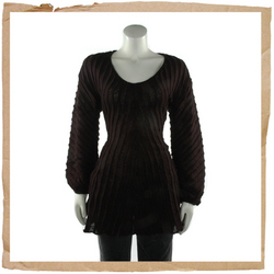 Knit Dress Top Black