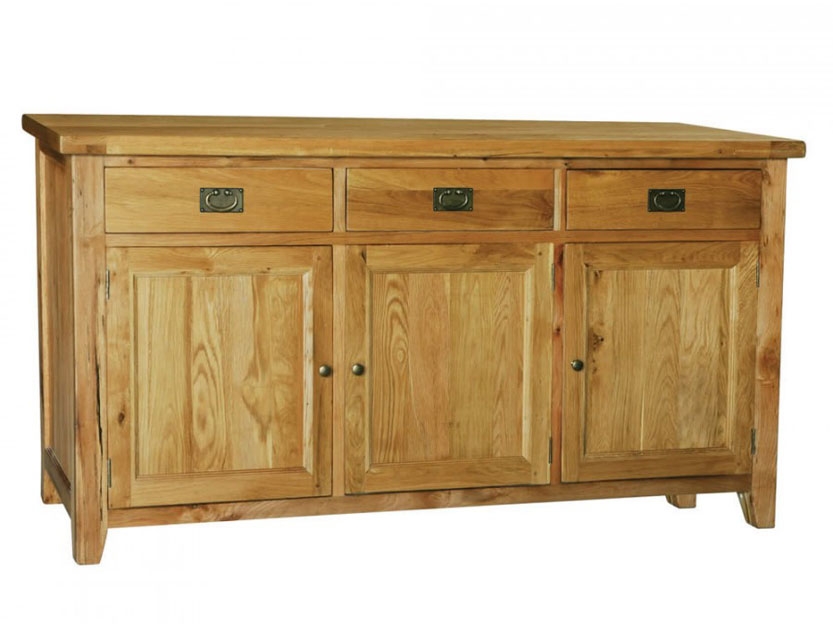 Grand Oak 3 Door Sideboard