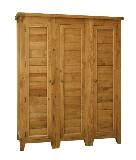 Grand Oak 3 Door Wardrobe