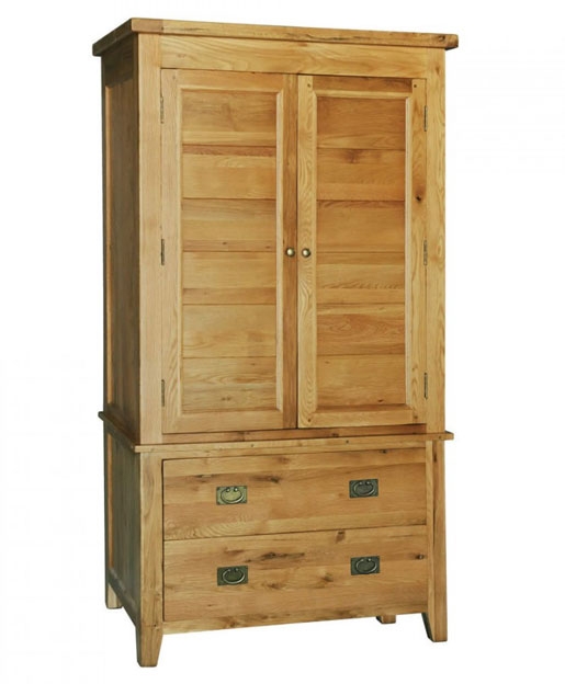 Chiltern Grand Oak Gents Wardrobe