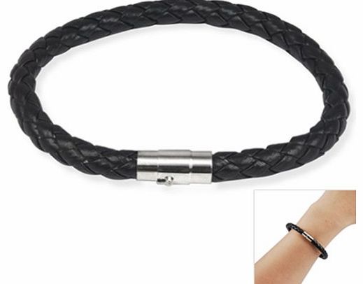 chinkyboo Black Vintage Retro Antique Braided Leather Wristband Bracelet for Men / Women Gift