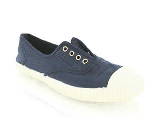 Canvas Pump With Eyelet Detail