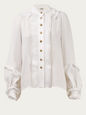 CHLOE TOPS WHITE 38 FR CHL-R-7EBL60