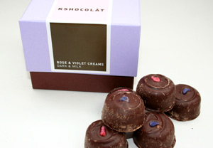 Kshocolat Rose and Violet Cream Gift Box