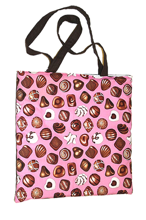 Chocolate Print Tote Bag