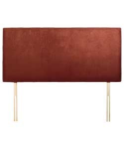 chocolate Suede Effect Double Headboard