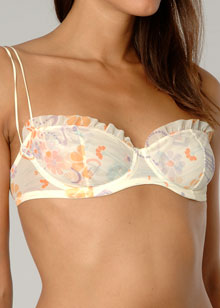 Choice Calvin Klein Printed Mesh Frills balconette bra