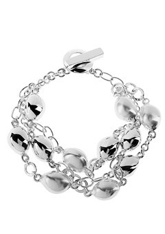 Silver Coffee Bean Bracelet by Chris Lewis CLCBB