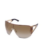 Dior Escrime 1 - Logo Cutout Temple Shield Sunglasses