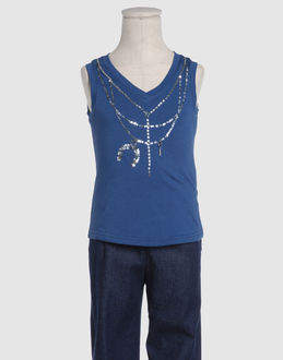 TOP WEAR Sleeveless t-shirts GIRLS on YOOX.COM