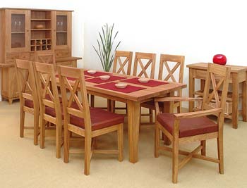 Ardennes Large Cross Back Dining Set