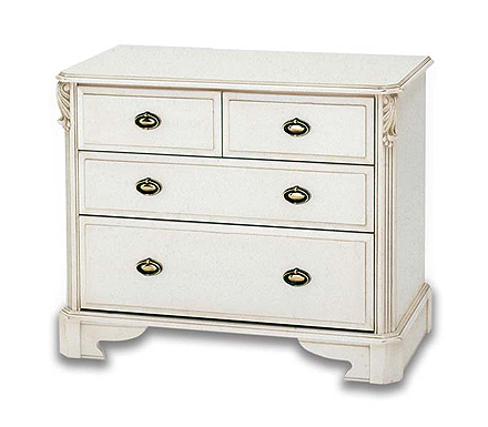 Beau White 4 Drawer Chest