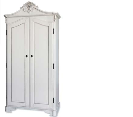 Beau White Double Wardrobe