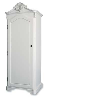 Clearance - Beau White Single Wardrobe