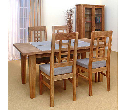 Verviers Oak Ladderback Dining Set