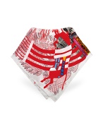 Christian Lacroix Toro - Printed Silk Square Scarf