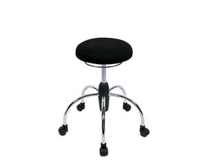 Chrome mobile stool