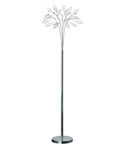 Chrome Peacock 5 Light Floor Lamp