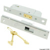 54mm 5-Lever Narrow Deadlock Satin Finish