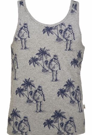 Mens Grey Marl Star Wars Surfer Trooper Vest