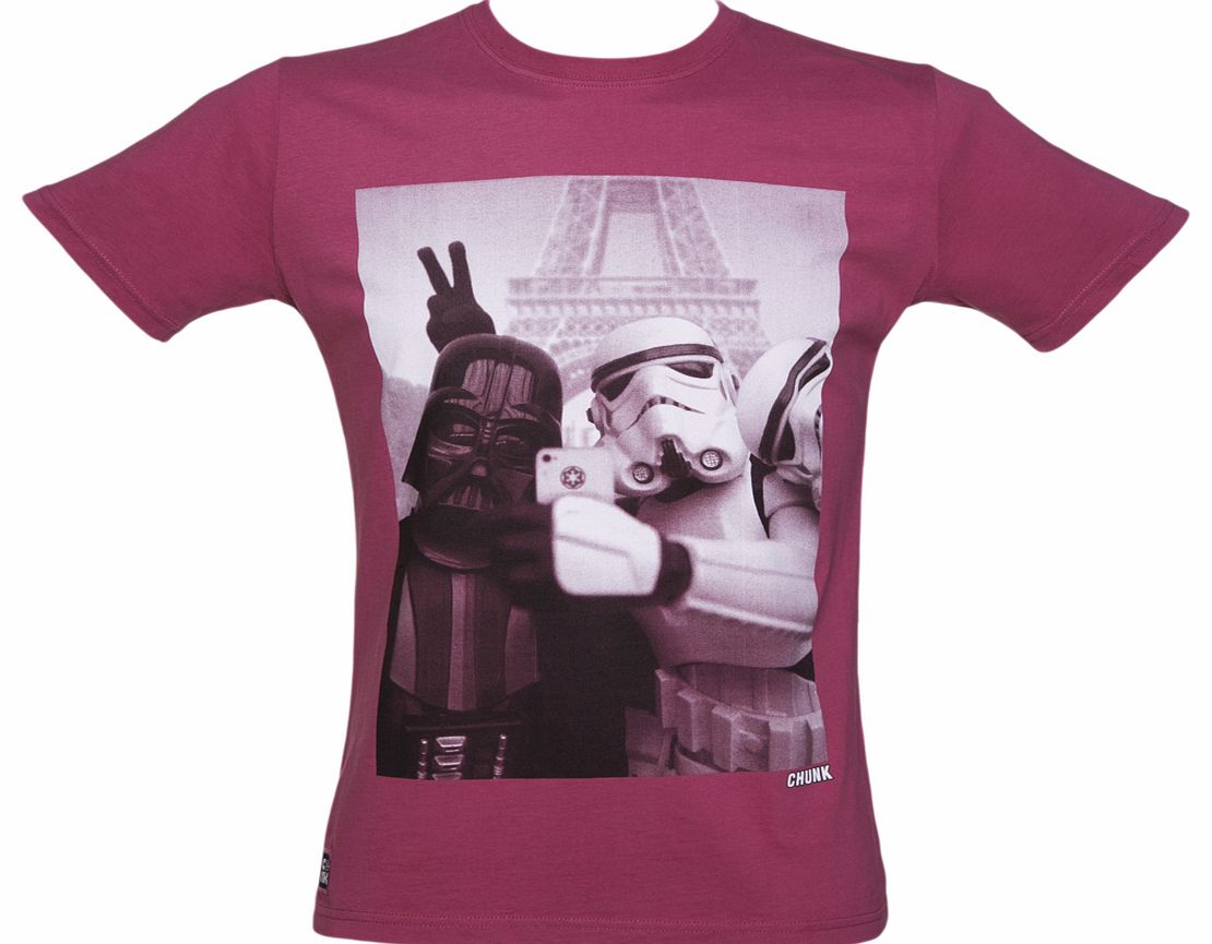 Mens Maroon Vader Stormtrooper Selfie Star Wars