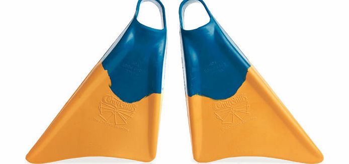 Churchill Makapuu Swim Fins - Blue/Orange