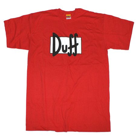 The Simpsons Duff Beer Red T-Shirt