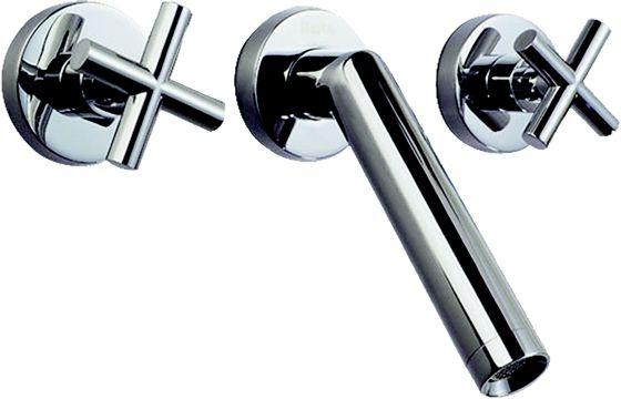 Angula Cross Wall Mount Basin Mixer