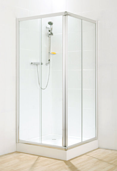 Cascata Corner Shower Enclosure  900x900 with Tray