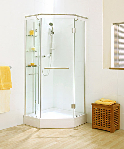 Verona Pentagonal Shower Enclosure With Storage