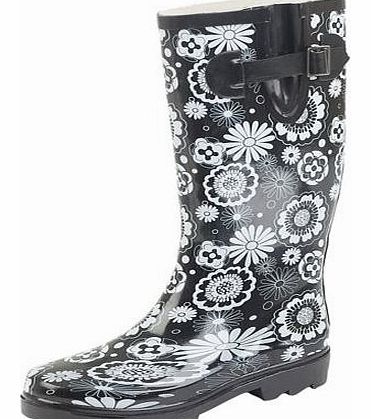 Cissbury LADIES SIZE WIDE CALF DESIGNER WELLY