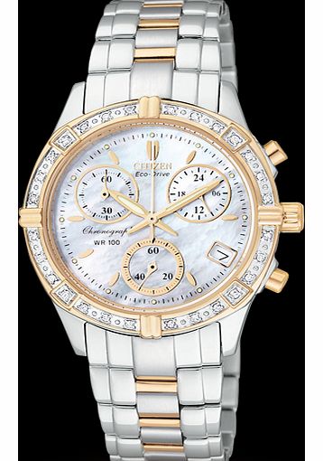 Eco-Drive Ladies Chronograph Watch