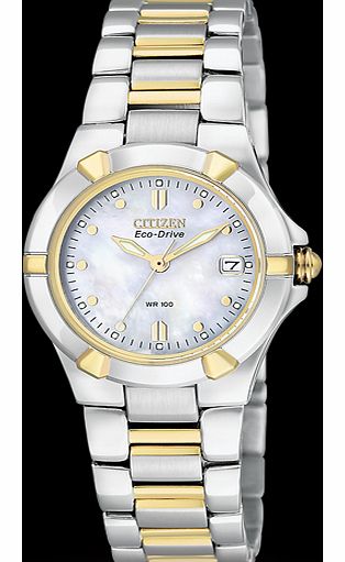 Eco-Drive Ladies WR100 Watch EW1534-57D